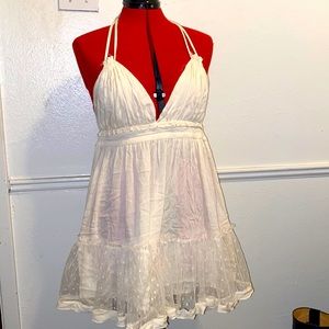 🦢Womens backless Halter V neck dress🦢